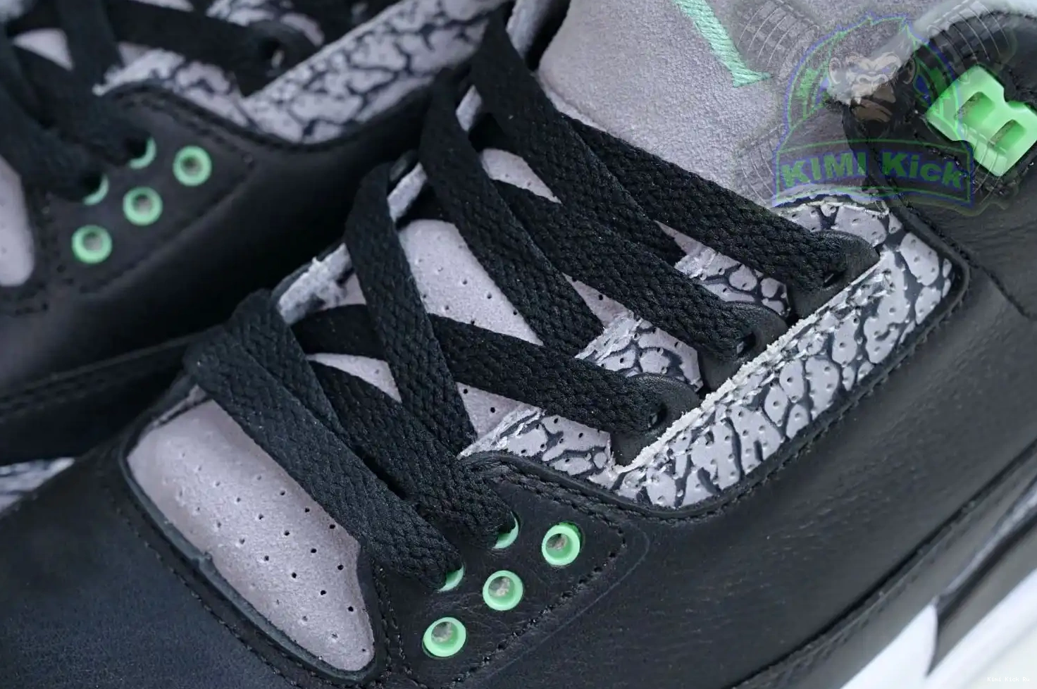 Glow Jordan 3 Green Kimikick Air 0820